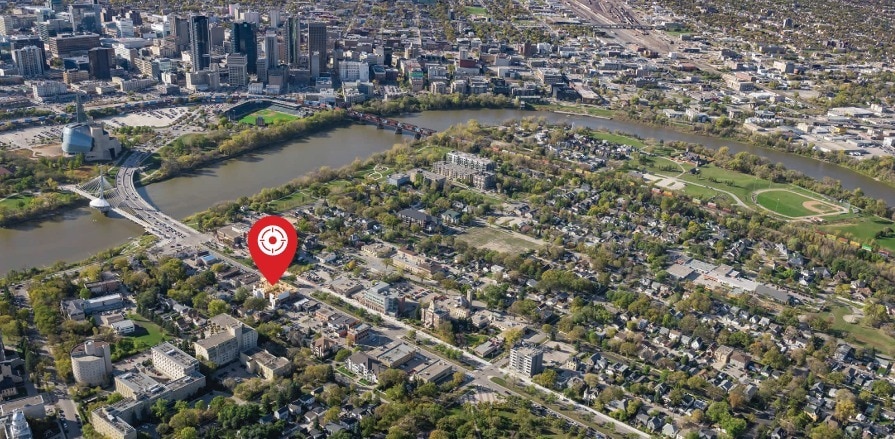 174 Provencher Blvd, Winnipeg, MB for lease - Aerial - Image 2 of 2