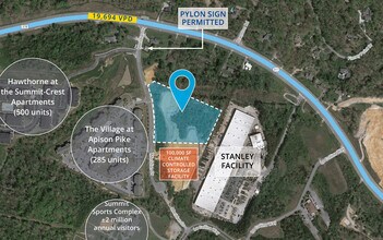 4930 Meridian, Ooltewah, TN - AÉRIEN  Vue de la carte