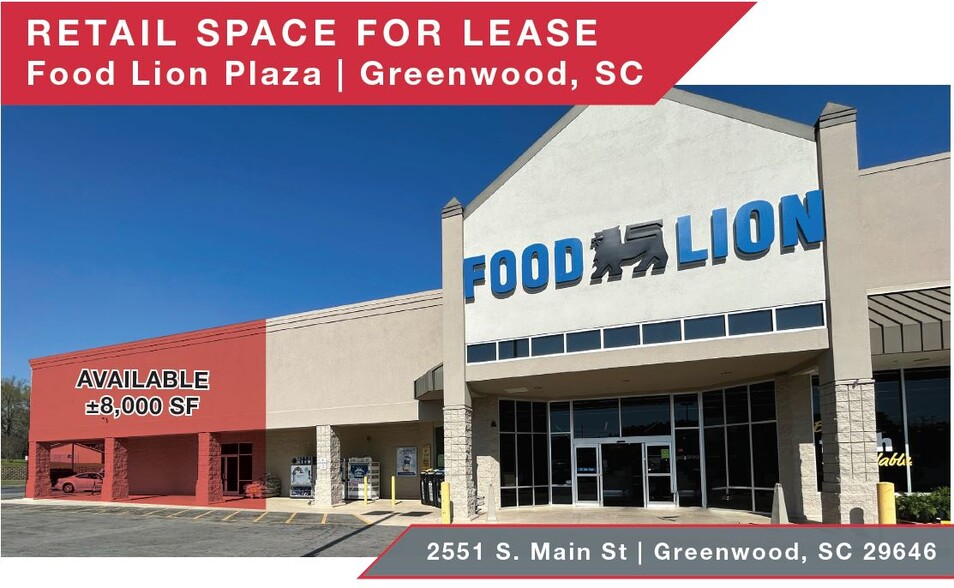 2551 S Main St, Greenwood, SC for lease - Building Photo - Image 1 of 4