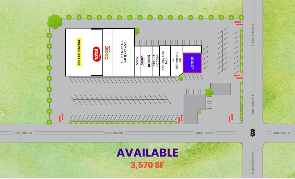 Lone Tree, Victoria, TX à louer - Photo du bâtiment - Image 2 de 9