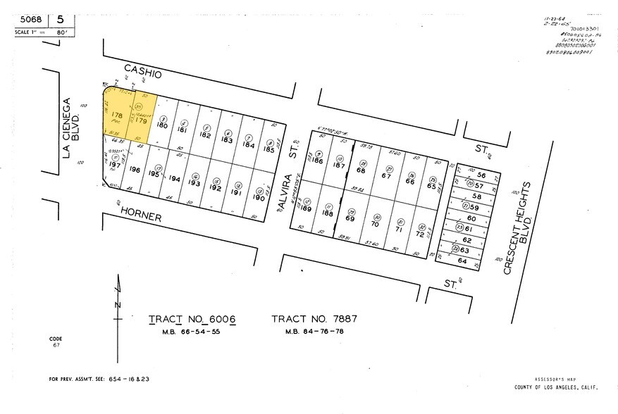 1506 S La Cienega Blvd, Los Angeles, CA à louer - Plan cadastral - Image 3 de 3
