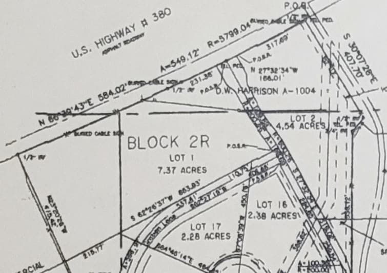 TBD HWY 380, Bridgeport, TX à vendre - Plan cadastral - Image 2 de 3