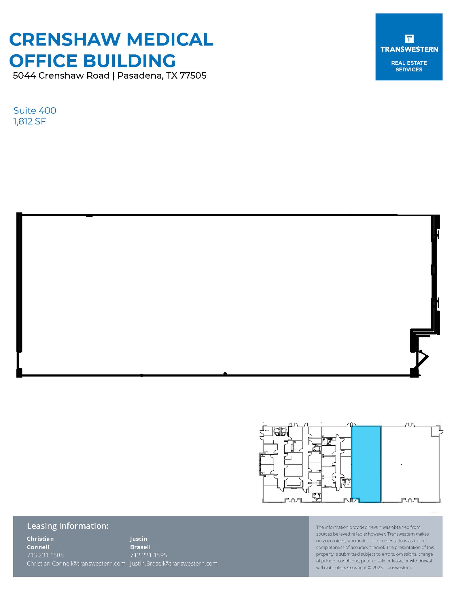 5040 Crenshaw Rd, Pasadena, TX for lease Floor Plan- Image 1 of 1