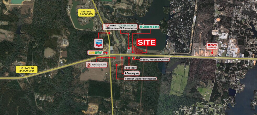 7111 U S Highway 98, Hattiesburg, MS à louer - Photo du bâtiment - Image 2 de 5