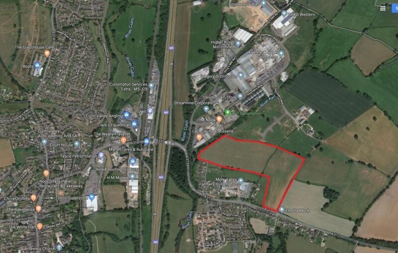 Honiton Rd, Cullompton à vendre - Aérien - Image 2 de 2