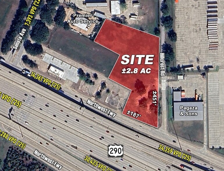 US 290 & Hillcrest Rd, Houston, TX for sale - Building Photo - Image 1 of 2