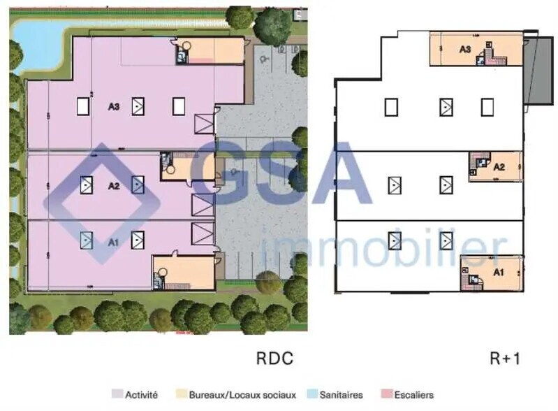 Local d'activités dans Bondoufle à vendre - Plan d’étage - Image 3 de 3