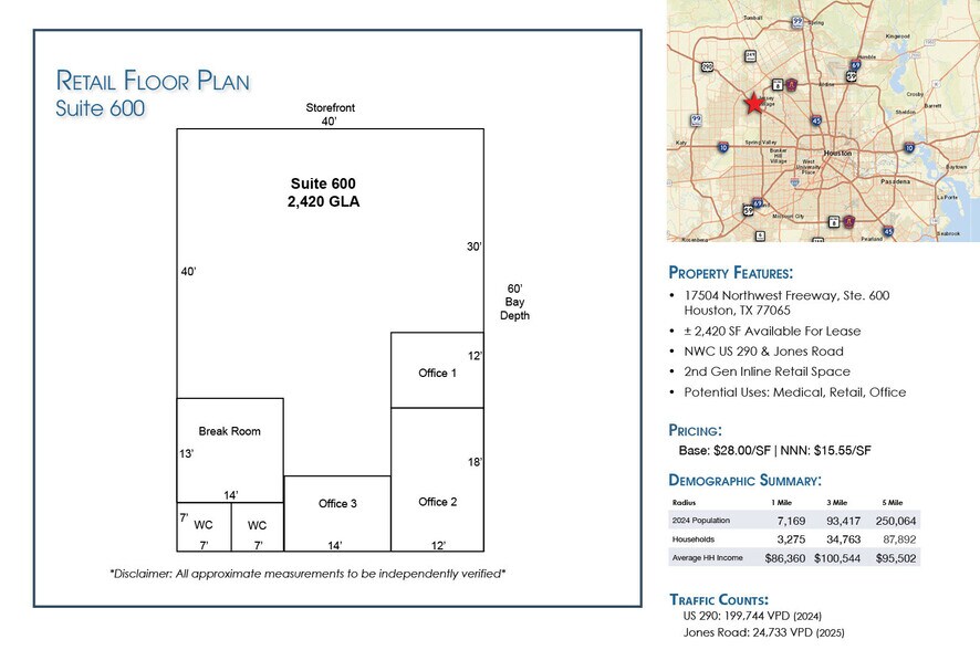 17504 Northwest Fwy, Jersey Village, TX à louer - Photo du bâtiment - Image 3 de 3