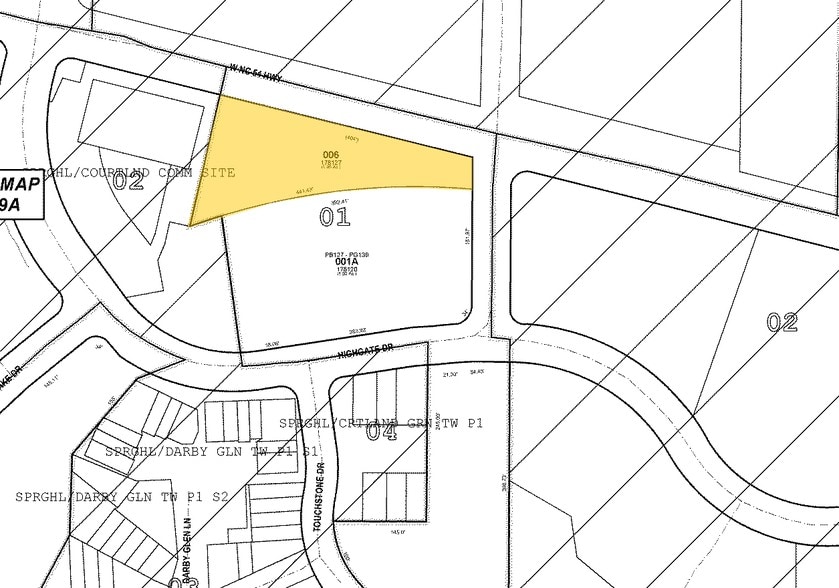 415 W NC Highway 54, Durham, NC for lease - Plat Map - Image 2 of 4