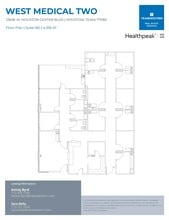 12606 W Houston Center Blvd, Houston, TX à louer Plan d’étage- Image 1 de 1