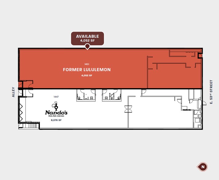 1447-1451 E 53rd St, Chicago, IL à louer - Plan d’étage - Image 2 de 6