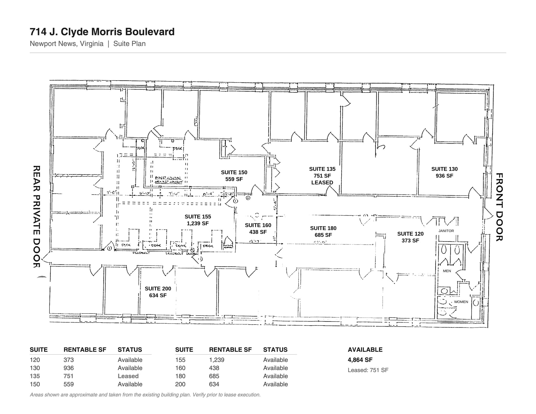 714 J Clyde Morris Blvd, Newport News, VA for lease Floor Plan- Image 1 of 1