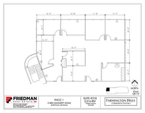 21800 Haggerty Rd, Northville, MI for lease Floor Plan- Image 1 of 2