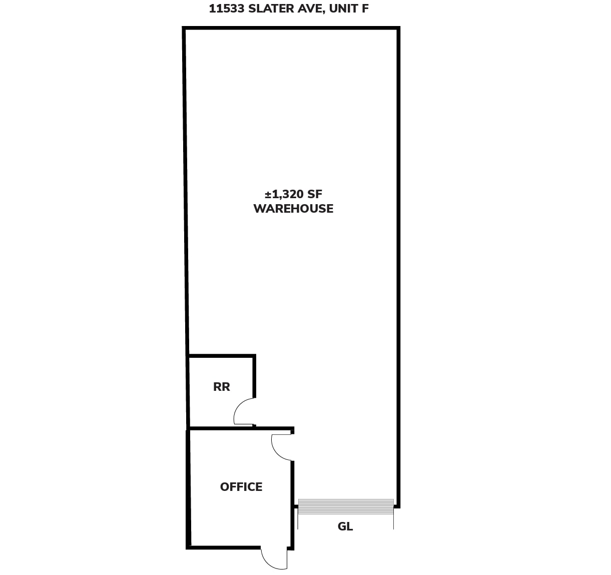 11577 Slater Ave, Fountain Valley, CA for lease Floor Plan- Image 1 of 1