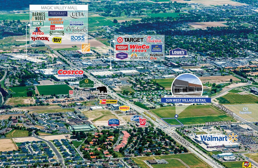 SEC Pole Line Rd & Washington St, Twin Falls, ID à louer - Photo du bâtiment - Image 3 de 3