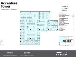 500 W Madison St, Chicago, IL à louer Plan d  tage- Image 1 de 1