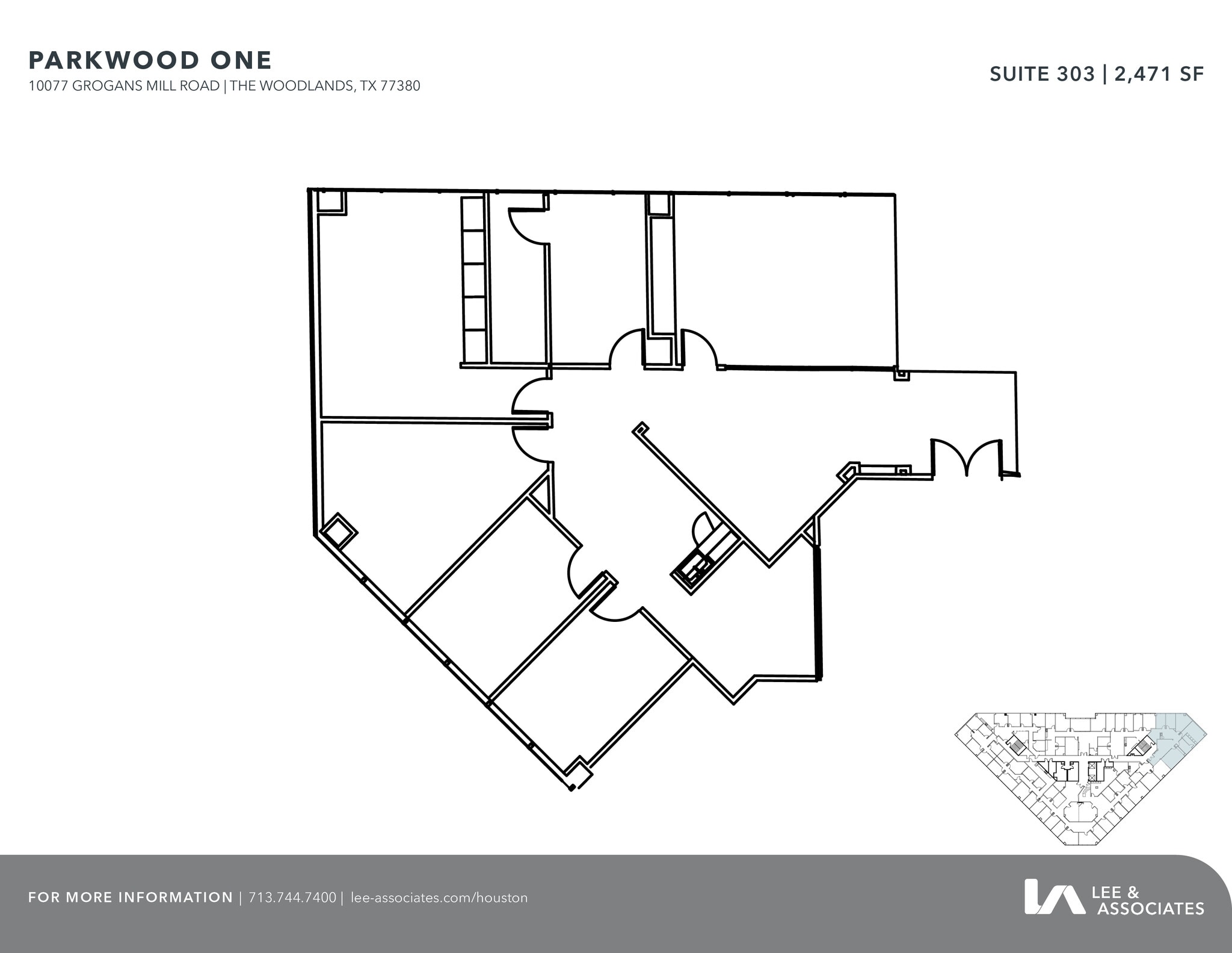 10077 Grogans Mill Rd, The Woodlands, TX for lease Floor Plan- Image 1 of 1