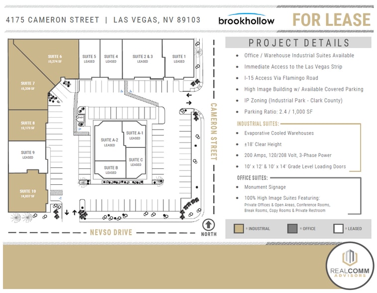 4175 Cameron St, Las Vegas, NV for lease - Site Plan - Image 3 of 8