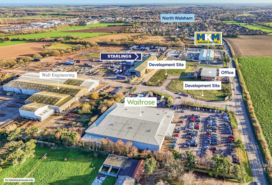 Cromer Rd, North Walsham for sale - Aerial - Image 3 of 5