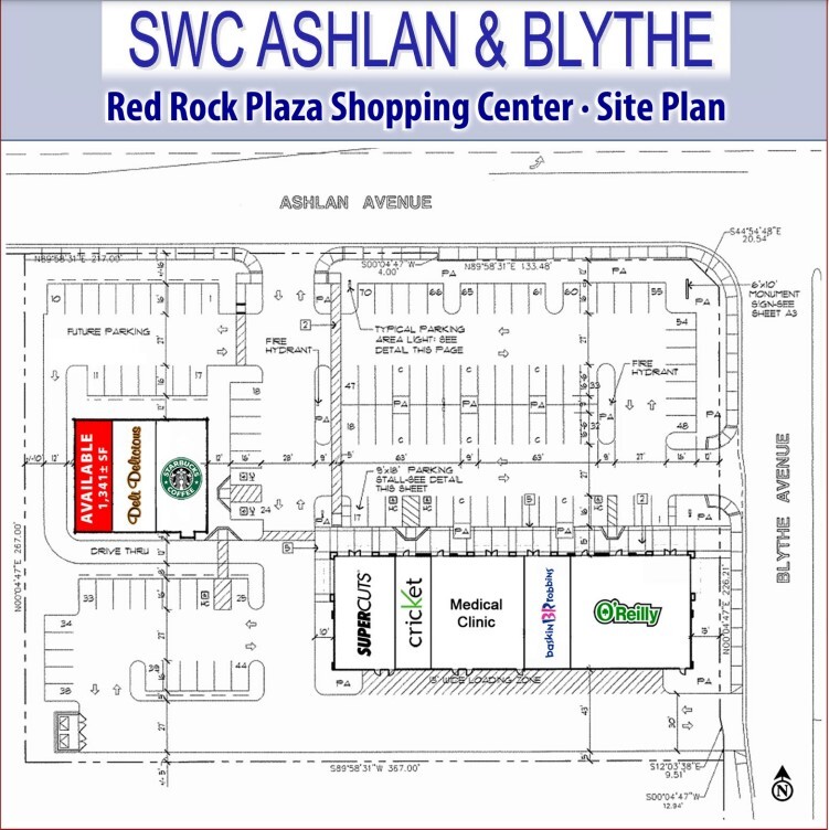 4425-4441 W Ashlan Ave, Fresno, CA for lease Site Plan- Image 1 of 1