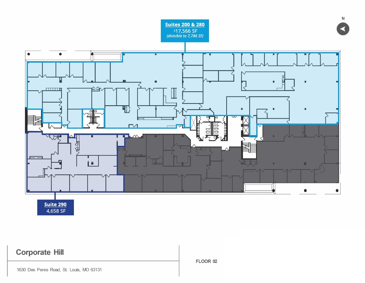 1610 Des Peres Rd, Des Peres, MO for lease Floor Plan- Image 1 of 1