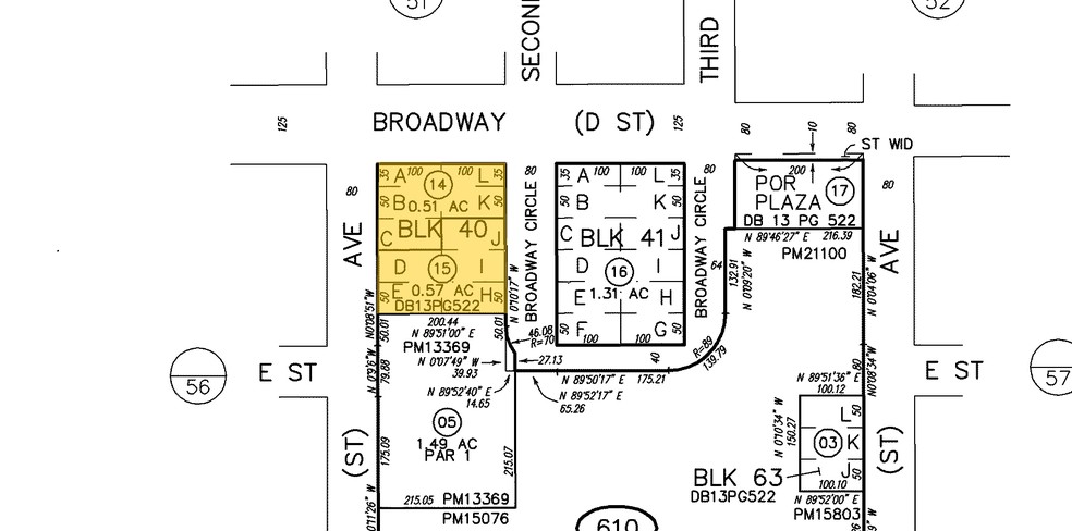 121 Broadway, San Diego, CA à louer - Plan cadastral - Image 2 de 4