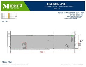 821 Oregon Ave, Linthicum, MD for lease Floor Plan- Image 1 of 1