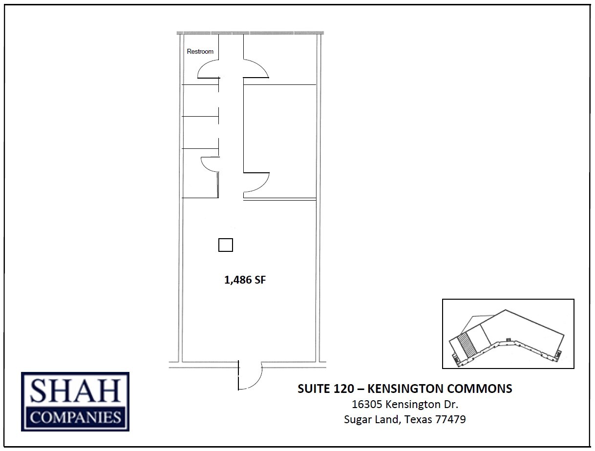 16305 Kensington Dr, Sugar Land, TX à louer Plan d’étage- Image 1 de 1