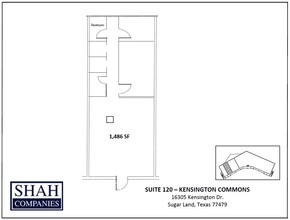 16305 Kensington Dr, Sugar Land, TX à louer Plan d’étage- Image 1 de 1