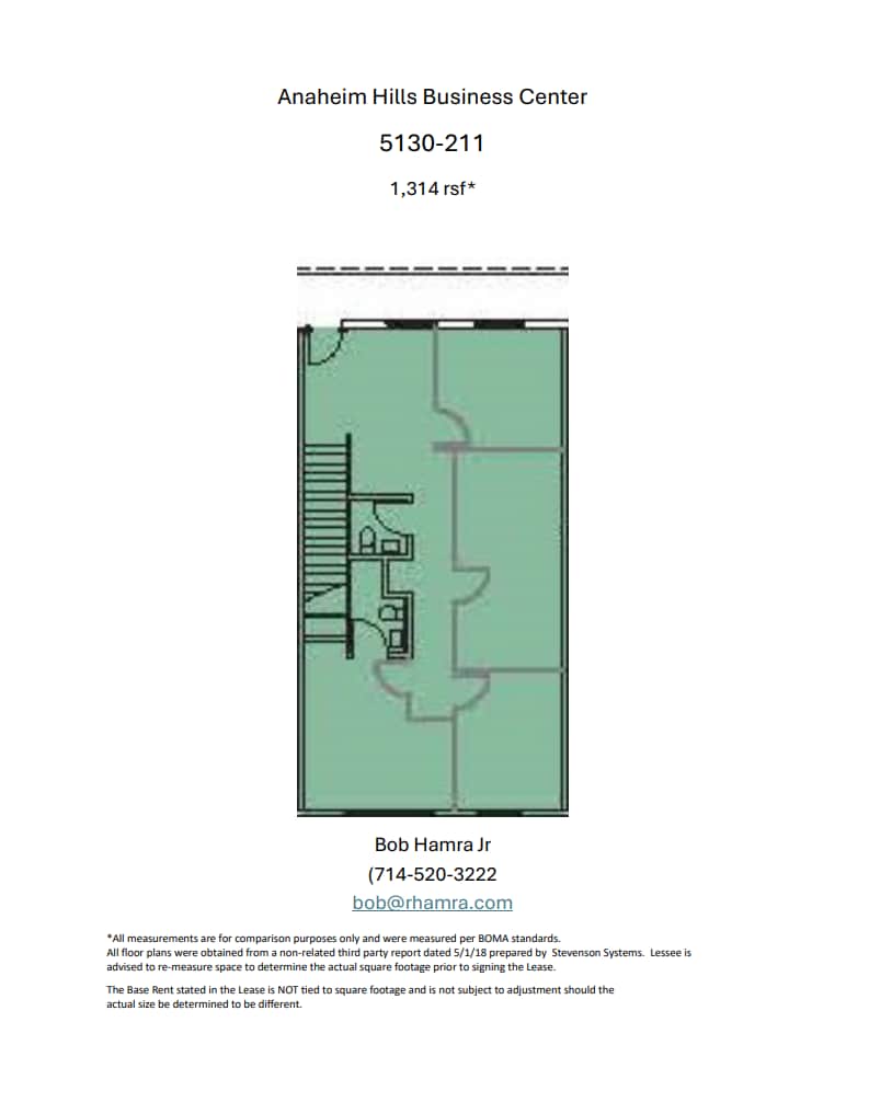 5100 E La Palma Ave, Anaheim, CA à louer Plan d’étage- Image 1 de 1