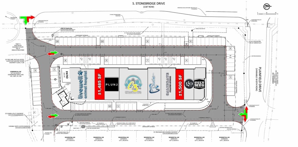 2801 S Stonebridge Dr, McKinney, TX for lease - Site Plan - Image 3 of 3