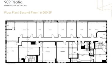 909-911 Pacific Ave, Tacoma, WA à louer Plan d’étage- Image 1 de 1