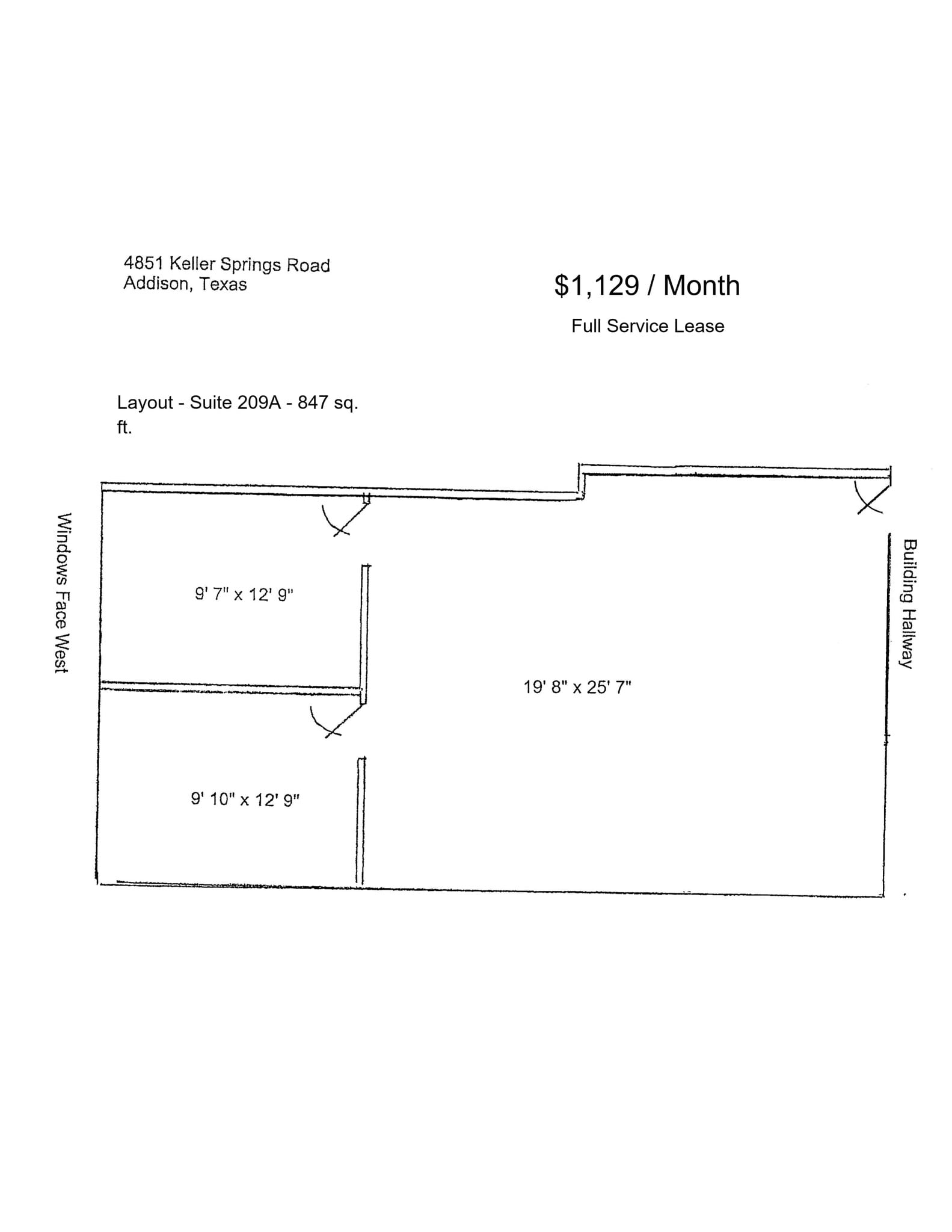 4851 Keller Springs Rd, Addison, TX for lease Floor Plan- Image 1 of 1
