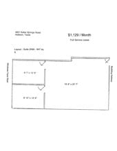 4851 Keller Springs Rd, Addison, TX for lease Floor Plan- Image 1 of 1