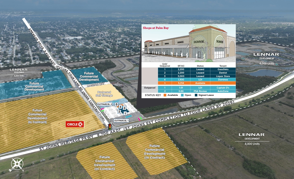 St John's, Palm Bay, FL for lease Building Photo- Image 1 of 5