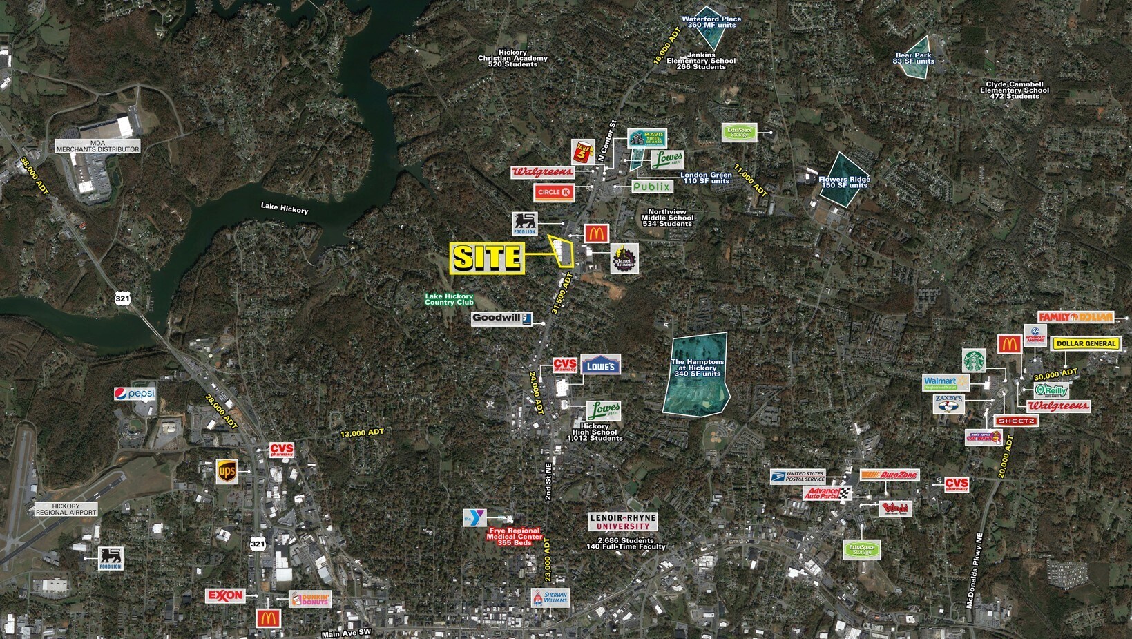 2511 N Center St, Hickory, NC for lease Primary Photo- Image 1 of 4