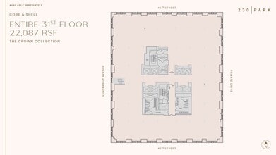 230 Park Ave, New York, NY à louer Plan d’étage- Image 1 de 10