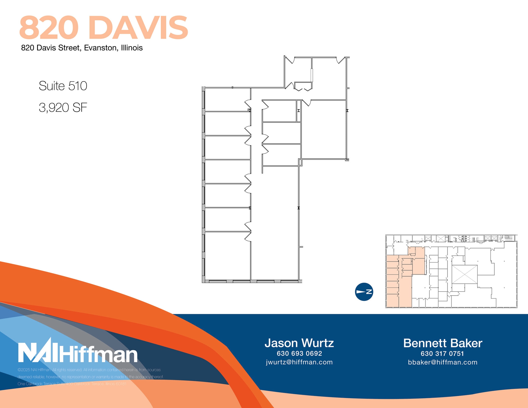 820 Davis St, Evanston, IL for lease Floor Plan- Image 1 of 1