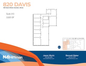 820 Davis St, Evanston, IL for lease Floor Plan- Image 1 of 1