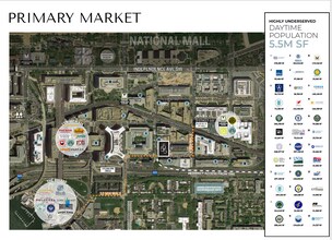 555 E St SW, Washington, DC - Aérien  Vue de la carte