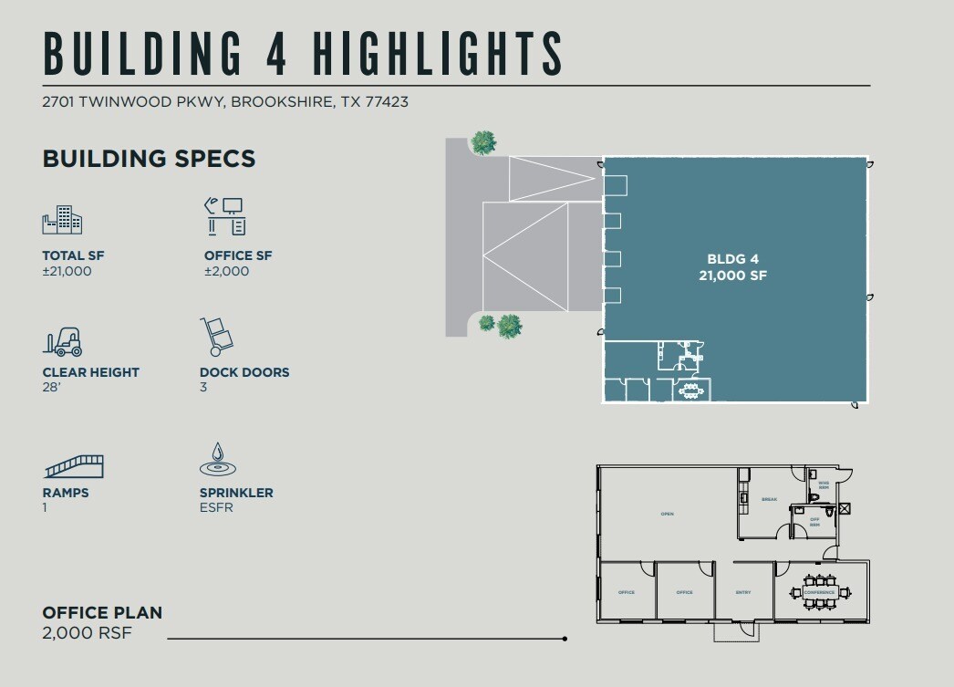 2270 Twinwood Pky, Brookshire, TX for lease Floor Plan- Image 1 of 2