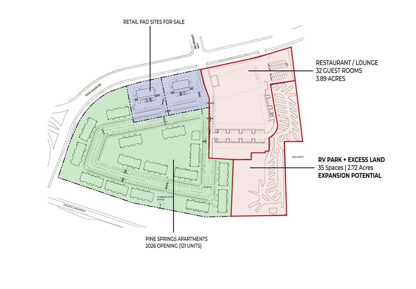 Hotel + RV Park with Excess Land portfolio of 1 properties for sale on LoopNet.ca - Site Plan - Image 2 of 6