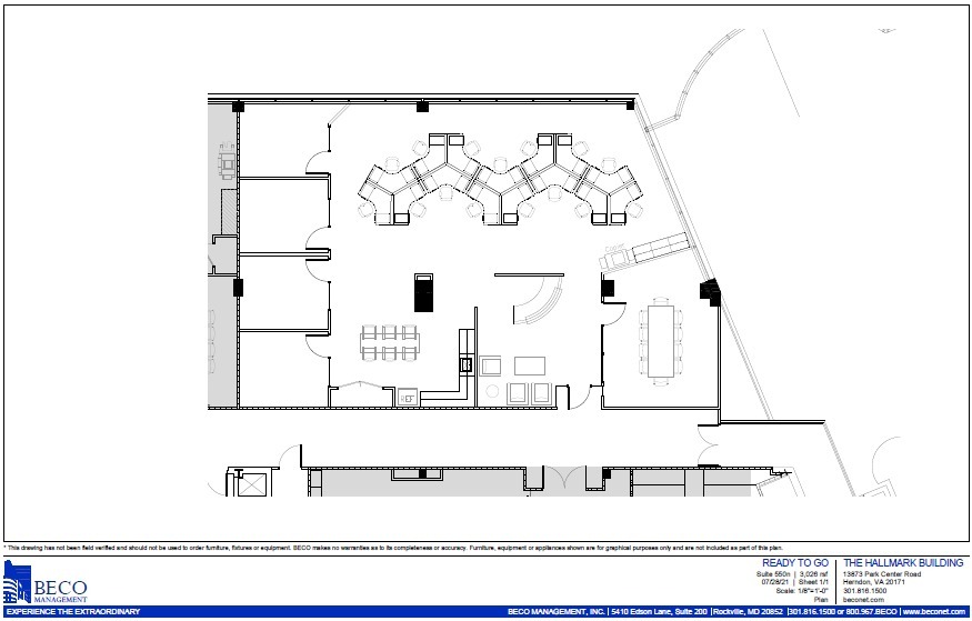 13873 Park Center Rd, Herndon, VA à louer Plan d  tage- Image 1 de 1