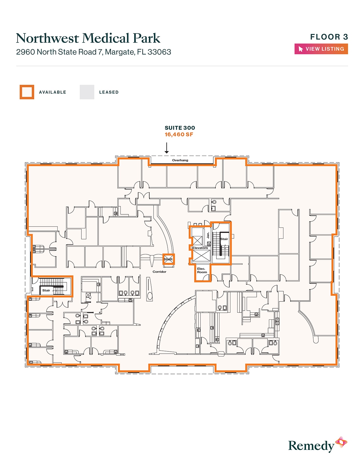 2960 N State Road 7, Margate, FL à louer Plan d’étage- Image 1 de 1