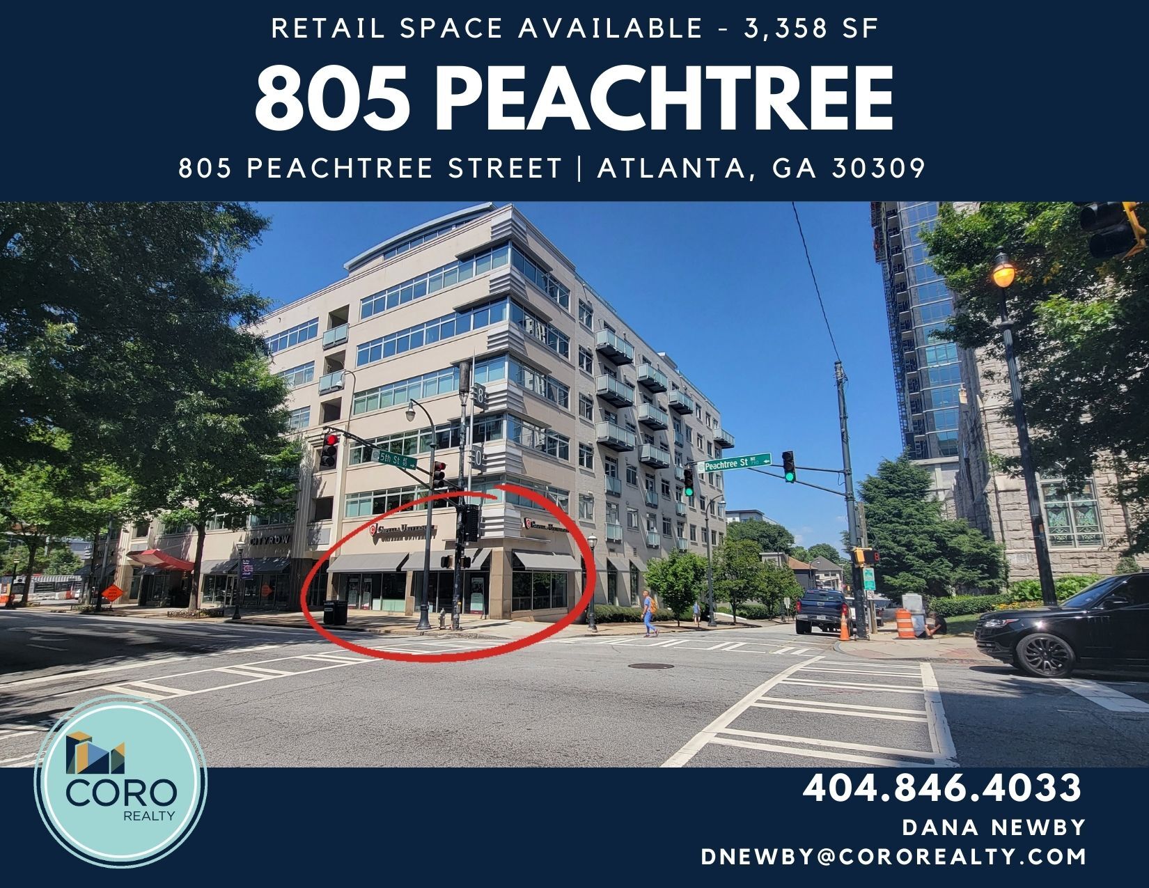 805 Peachtree St NE, Atlanta, GA à louer Photo du bâtiment- Image 1 de 40