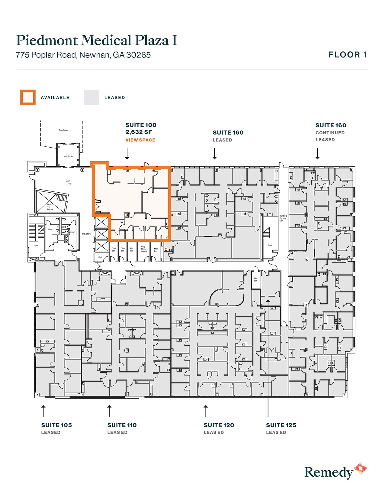 775 Poplar Rd, Newnan, GA à louer Plan d’étage- Image 1 de 1
