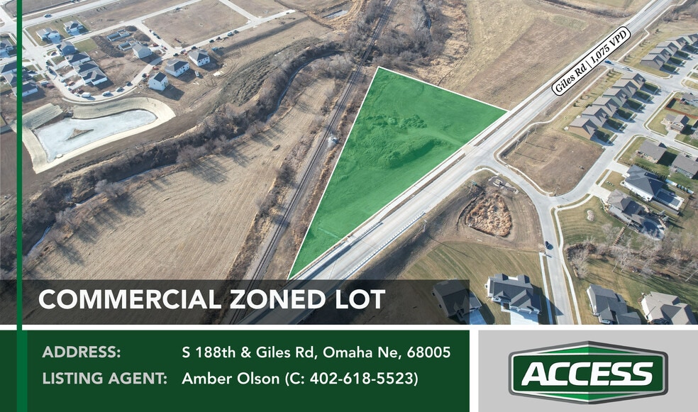 SWC 180th St & Giles Rd, Omaha, NE for sale - Primary Photo - Image 1 of 4