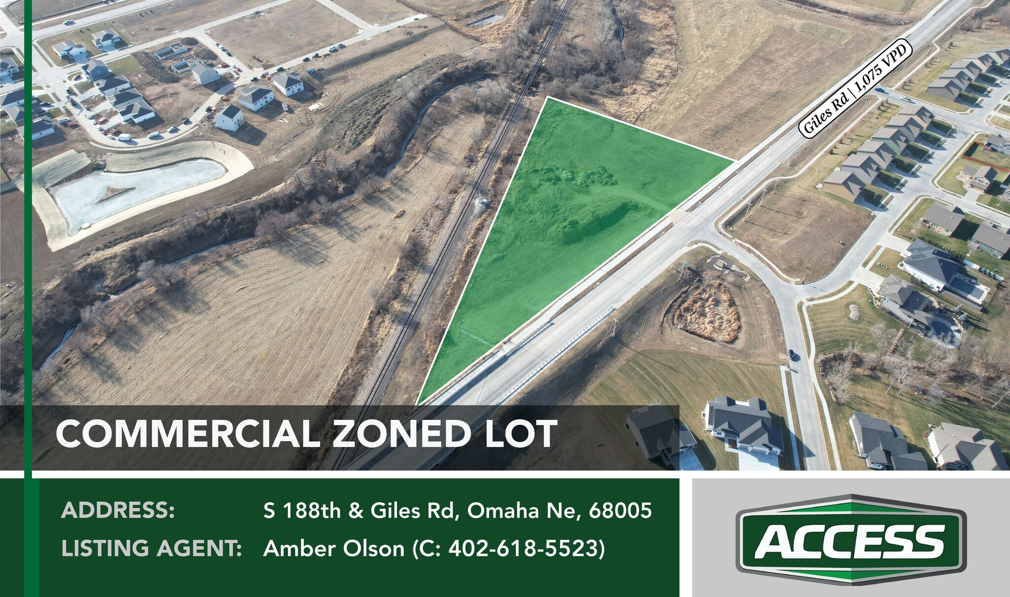 SWC 180th St & Giles Rd, Omaha, NE for sale Primary Photo- Image 1 of 5