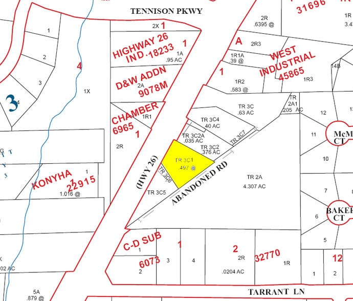 6607 Colleyville Blvd, Colleyville, TX for lease - Plat Map - Image 2 of 6