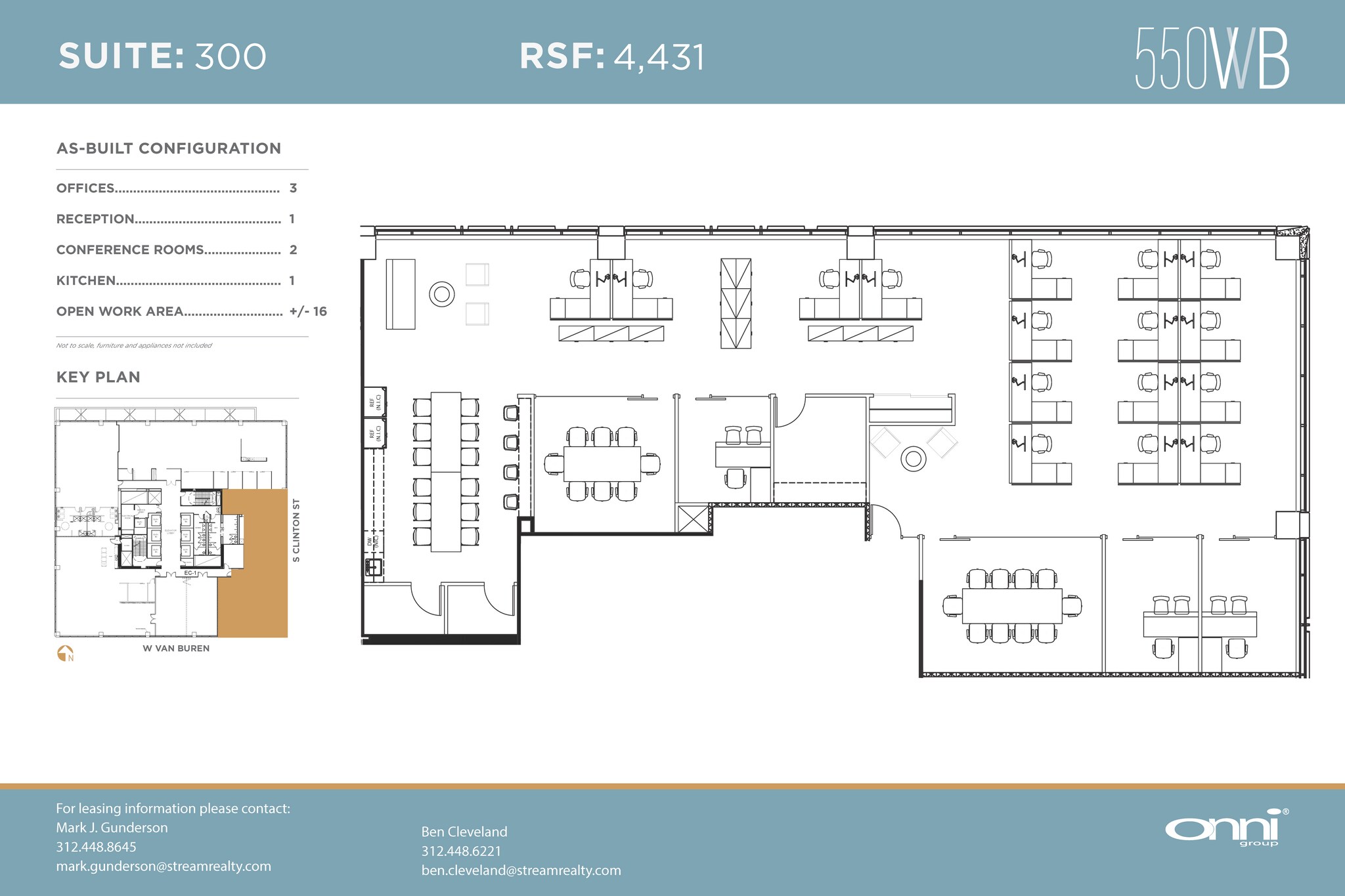 550 W Van Buren St, Chicago, IL for lease Floor Plan- Image 1 of 1